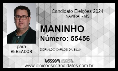 Candidato MANINHO 2024 - NAVIRAÍ - Eleições