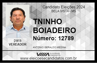 Candidato TONINHO BOIADEIRO 2024 - BELA VISTA - Eleições