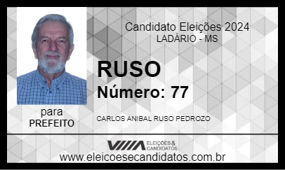 Candidato RUSO 2024 - LADÁRIO - Eleições