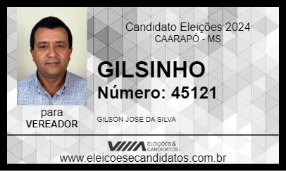 Candidato GILSINHO 2024 - CAARAPÓ - Eleições