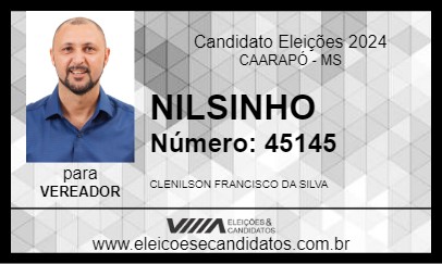 Candidato NILSINHO 2024 - CAARAPÓ - Eleições