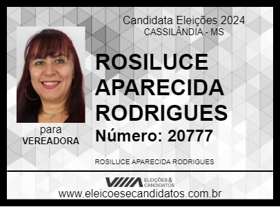 Candidato ROSI 2024 - CASSILÂNDIA - Eleições