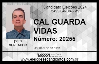 Candidato CAL GUARDA VIDAS 2024 - CASSILÂNDIA - Eleições