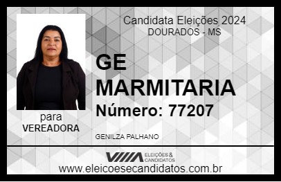 Candidato GE MARMITARIA 2024 - DOURADOS - Eleições