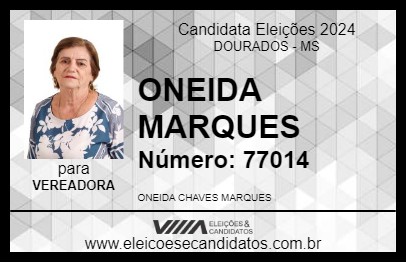 Candidato ONEIDA MARQUES 2024 - DOURADOS - Eleições