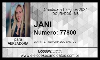 Candidato JANI 2024 - DOURADOS - Eleições