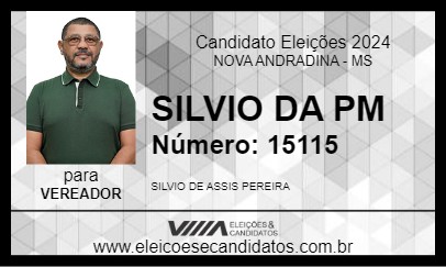 Candidato SARGENTO SILVIO 2024 - NOVA ANDRADINA - Eleições