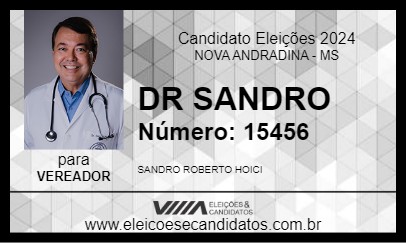 Candidato DR SANDRO 2024 - NOVA ANDRADINA - Eleições