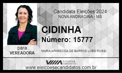 Candidato CIDINHA 2024 - NOVA ANDRADINA - Eleições