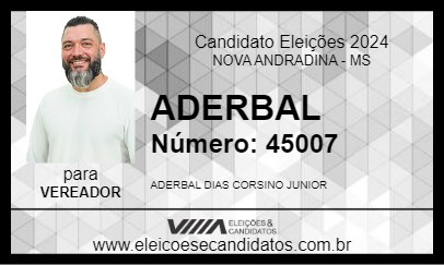 Candidato ADERBAL 2024 - NOVA ANDRADINA - Eleições