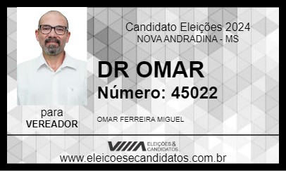 Candidato DR OMAR  2024 - NOVA ANDRADINA - Eleições