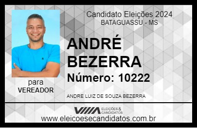 Candidato ANDRÉ BEZERRA 2024 - BATAGUASSU - Eleições