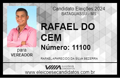 Candidato RAFAEL 2024 - BATAGUASSU - Eleições