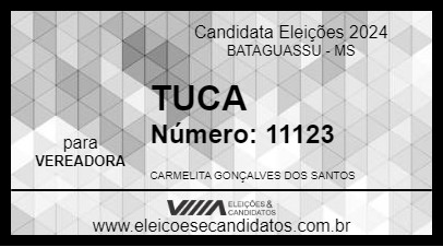 Candidato TUCA 2024 - BATAGUASSU - Eleições