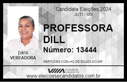 Candidato PROFESSORA DILL 2024 - JUTI - Eleições