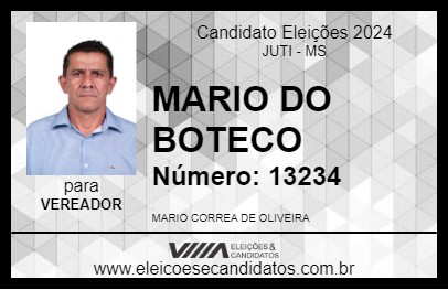 Candidato MARIO DO BOTECO 2024 - JUTI - Eleições