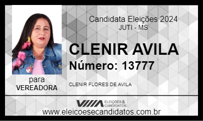 Candidato CLENIR AVILA 2024 - JUTI - Eleições