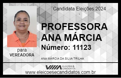 Candidato PROFESSORA ANA MÁRCIA 2024 - CAARAPÓ - Eleições