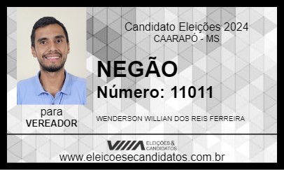 Candidato NEGÃO 2024 - CAARAPÓ - Eleições