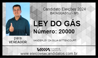 Candidato LEY DO GÁS 2024 - BATAGUASSU - Eleições