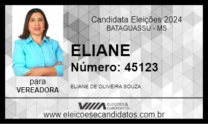 Candidato ELIANE 2024 - BATAGUASSU - Eleições