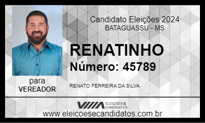 Candidato RENATINHO 2024 - BATAGUASSU - Eleições