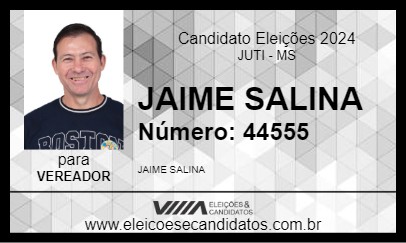 Candidato JAIME SALINA 2024 - JUTI - Eleições