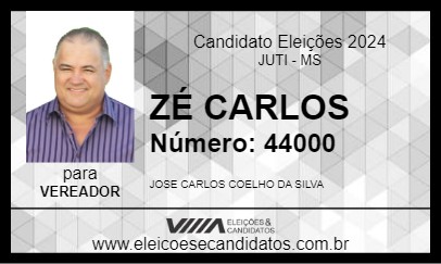 Candidato ZÉ CARLOS 2024 - JUTI - Eleições