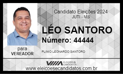 Candidato LÉO SANTORO 2024 - JUTI - Eleições