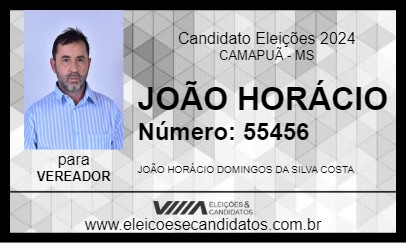 Candidato JOÃO HORÁCIO 2024 - CAMAPUÃ - Eleições