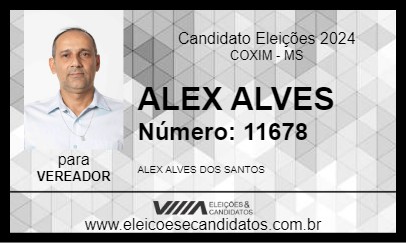 Candidato ALEX ALVES 2024 - COXIM - Eleições