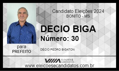 Candidato DÉCIO BIGATON 2024 - BONITO - Eleições