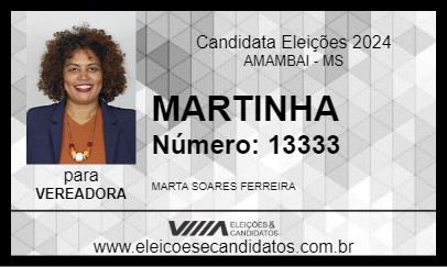 Candidato MARTINHA 2024 - AMAMBAI - Eleições