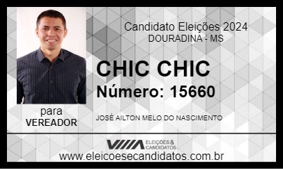 Candidato CHIC CHIC 2024 - DOURADINA - Eleições