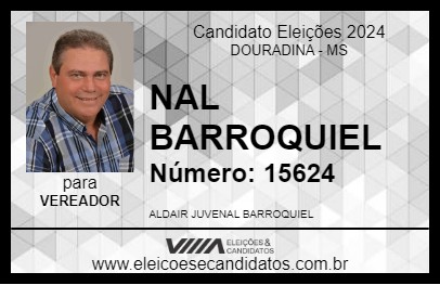 Candidato NAL BARROQUIEL 2024 - DOURADINA - Eleições