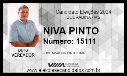 Candidato NIVA PINTO 2024 - DOURADINA - Eleições