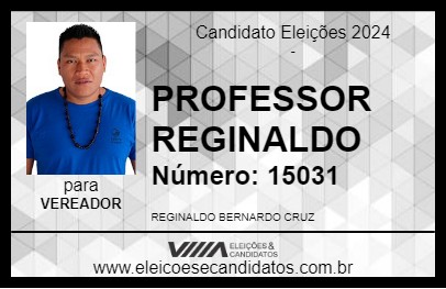 Candidato PROFESSOR REGINALDO 2024 - DOIS IRMÃOS DO BURITI - Eleições