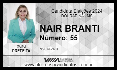 Candidato NAIR BRANTI 2024 - DOURADINA - Eleições