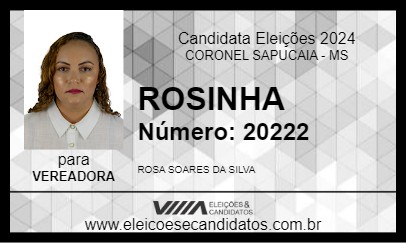 Candidato ROSINHA 2024 - CORONEL SAPUCAIA - Eleições