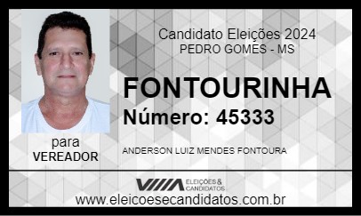 Candidato FONTOURINHA 2024 - PEDRO GOMES - Eleições