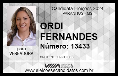 Candidato ORDI FERNANDES 2024 - PARANHOS - Eleições