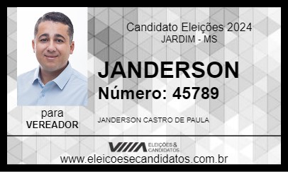 Candidato JANDERSON 2024 - JARDIM - Eleições