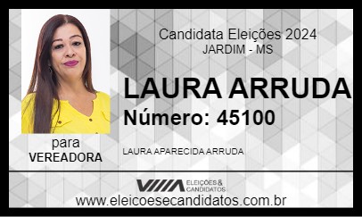 Candidato LAURA ARRUDA 2024 - JARDIM - Eleições