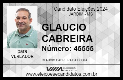 Candidato GLAUCIO CABREIRA 2024 - JARDIM - Eleições