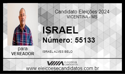 Candidato ISRAEL 2024 - VICENTINA - Eleições