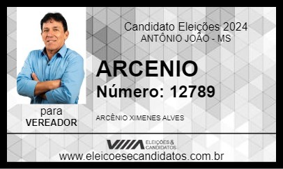 Candidato ARCENIO 2024 - ANTÔNIO JOÃO - Eleições