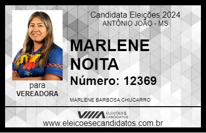 Candidato MARLENE NOITA 2024 - ANTÔNIO JOÃO - Eleições