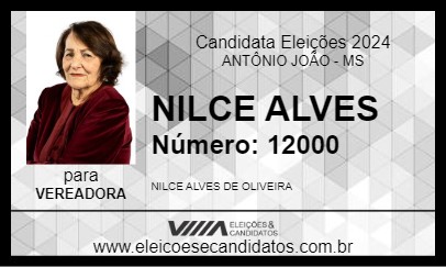 Candidato NILCE ALVES 2024 - ANTÔNIO JOÃO - Eleições