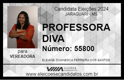 Candidato PROFESSORA DIVA 2024 - JARAGUARI - Eleições