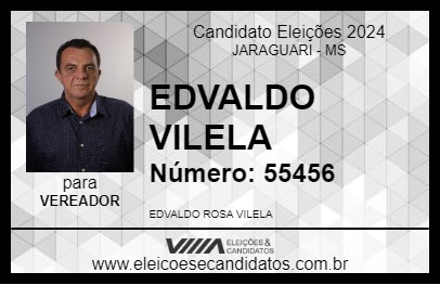 Candidato EDVALDO VILELA 2024 - JARAGUARI - Eleições